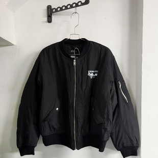 ERD忧郁的富二代 25SS 猪人Video褶皱印花棉服Bomber西村力同款