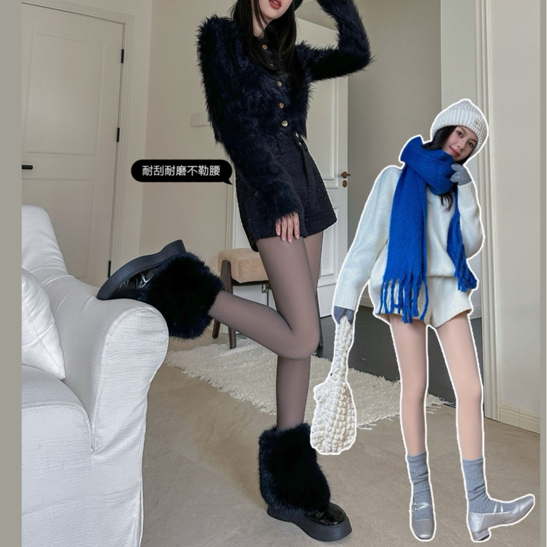 幂式加绒保暖微压隐形丝袜