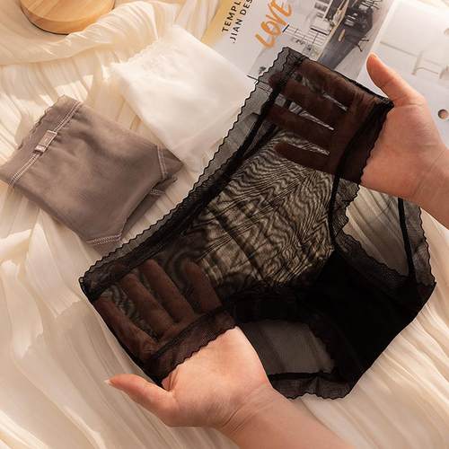 冰丝内裤女士夏季薄款蕾丝性感新款无痕抗菌纯棉裆透气少女生短裤