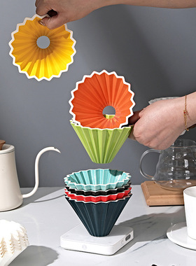 Ceramic coffee filter cup, hand brewed coffee pot filter