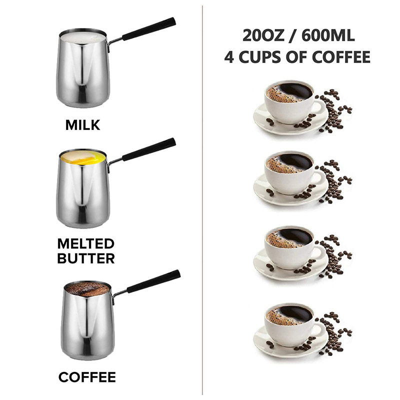 Milk foam cup, latte maker, graduated coffee cup, mocha pot