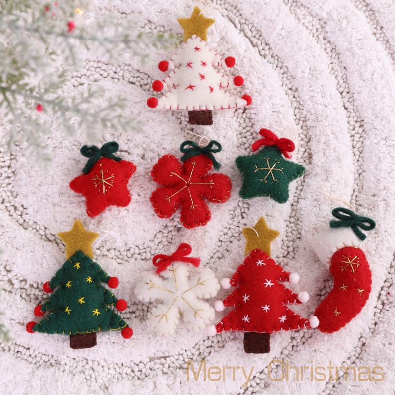 New Christmas Decorative Socks Snowflake Scene圣诞装饰袜