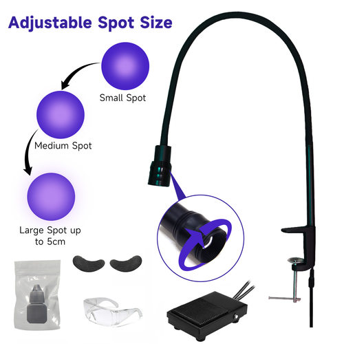 UV Purple Light Lamp False Eyelash Quick Drying Curing Lamp