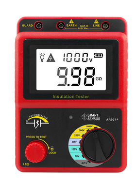 AR907+Insulation Resistance Tester Resistance Meter 1000V