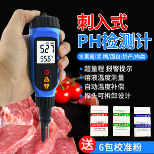 PH818M Penetrating Dough Meat Temperature pH Detector检测仪