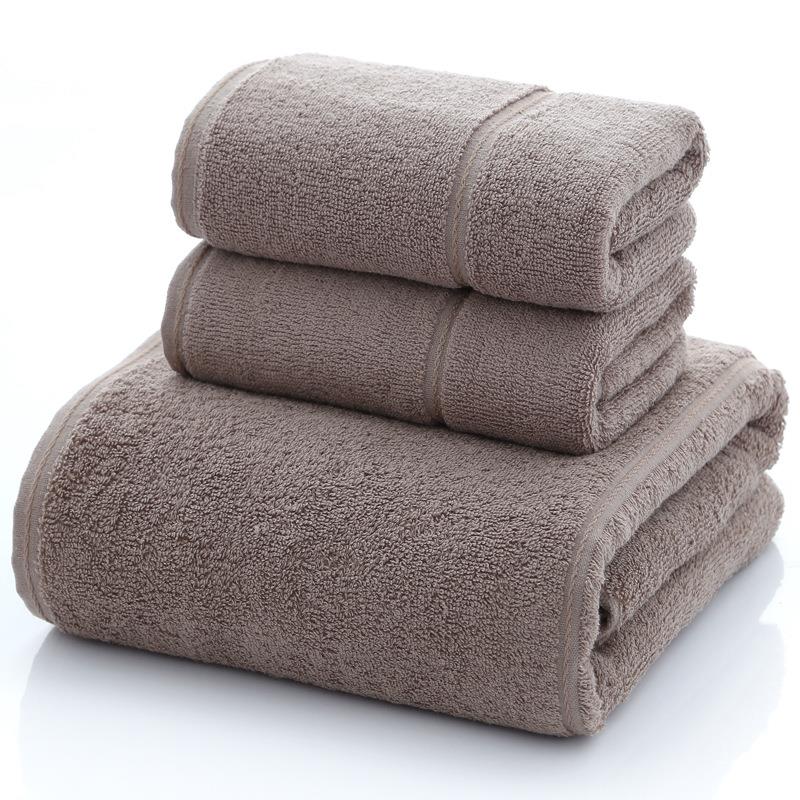 Absorbent Cotton Solid Soft Bath beach Hand Towel Face面巾-封面