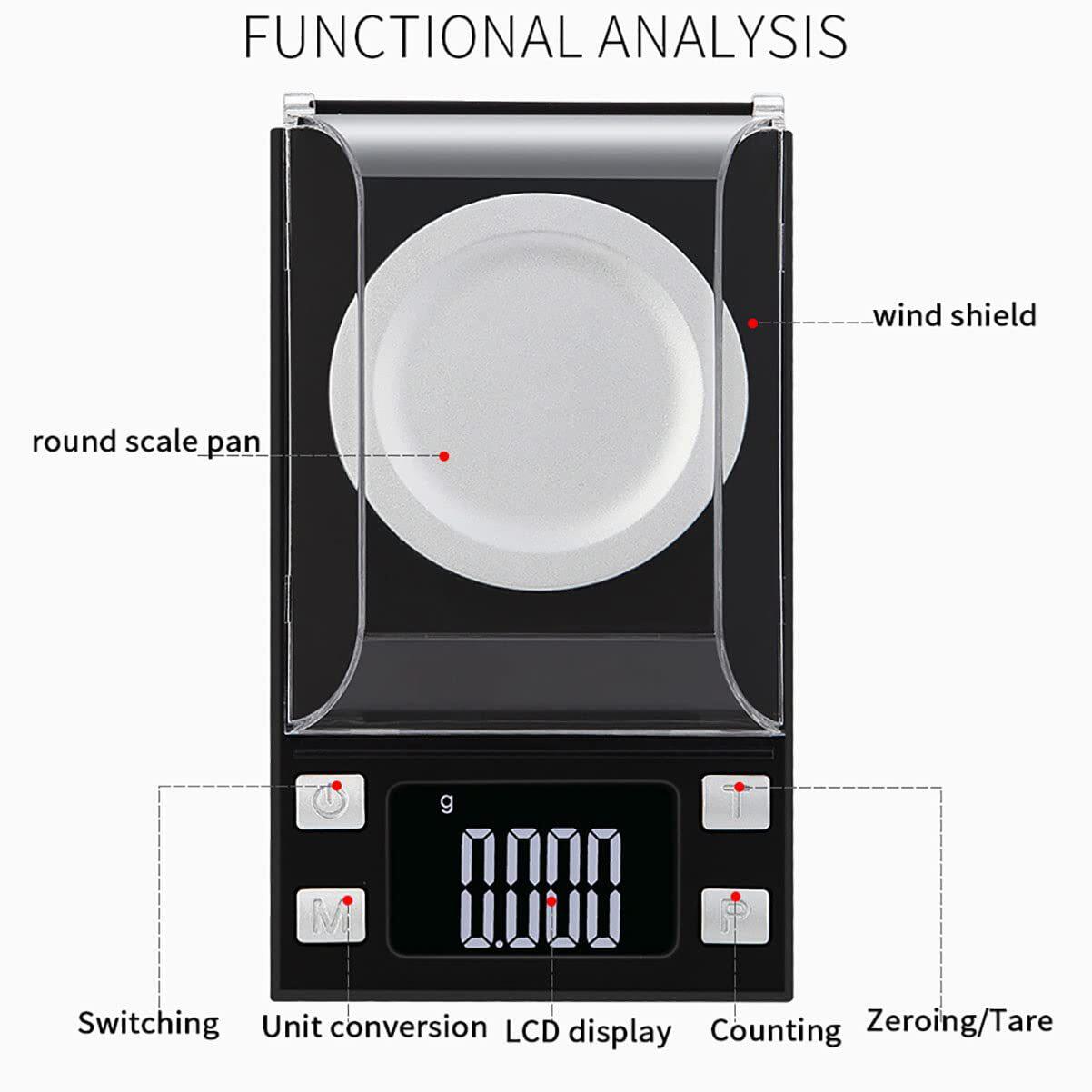 Hot selling electronic carat scale 0.001g mini jewelry scale
