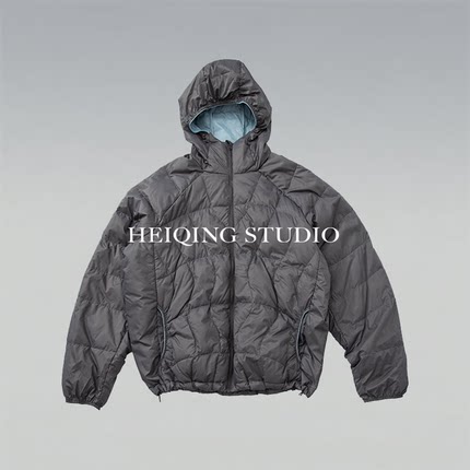 STABLE CIRCLE 25FW轻量化羽绒连帽外套90绒轻薄款可收纳羽绒服男