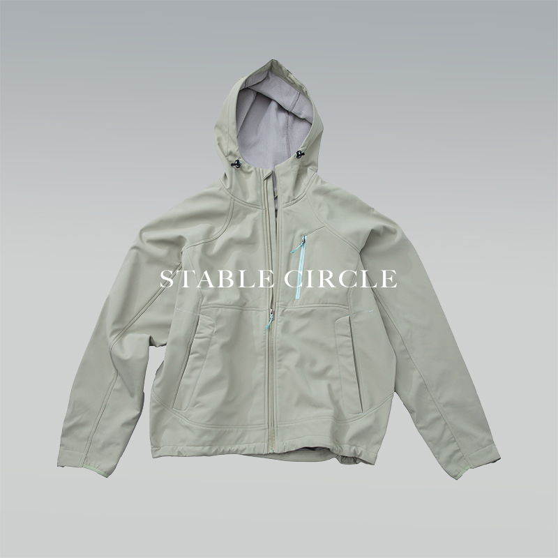 防泼水户外抓绒软壳夹克