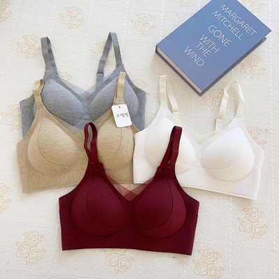 半固定杯收副乳秋冬暖文胸