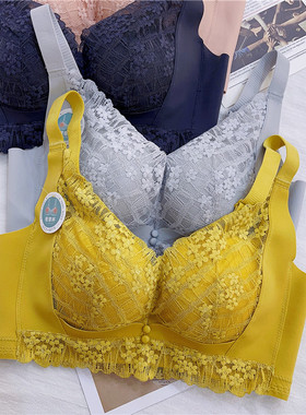 古妃GF86803小胸聚拢中厚B杯无钢圈无侧骨养护内衣调整型文胸罩女