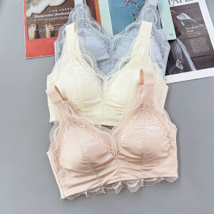 茜咪璐9988丝滑绸感薄款聚拢内衣调整型收副乳背心式无钢圈文胸罩