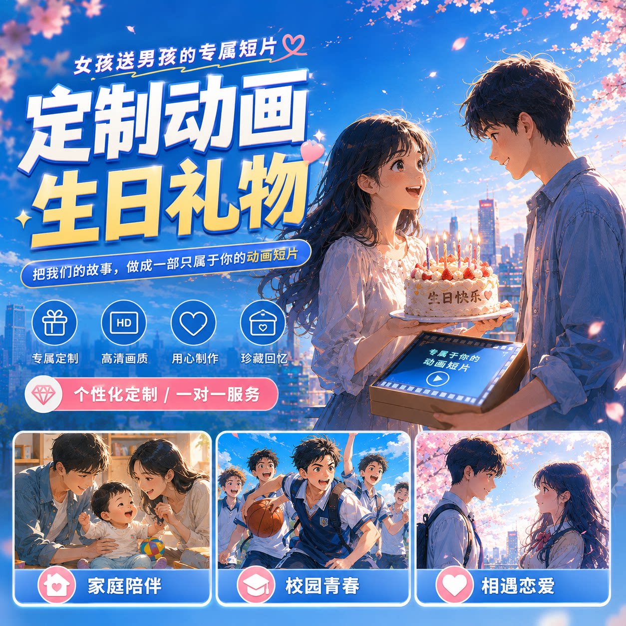 AI视频定制迪士尼皮克斯风动画