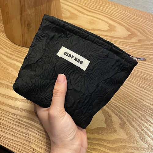 收纳纯色便携大容量小号化妆包