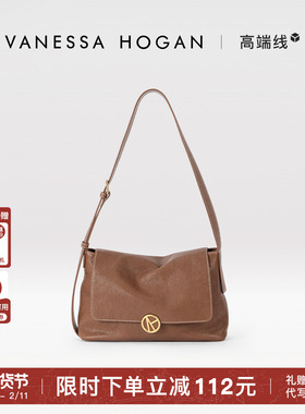 VH女包枝禾休闲包植鞣牛皮斜挎包高级感松弛百搭大容量手提单肩包