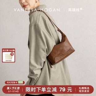 VH女包欣冉hobo包小号休闲头层植鞣牛皮轻便简约日常腋下单肩包包