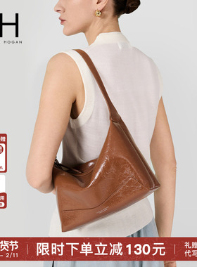 【新年礼物】VH女包冉冉hobo包高级感通勤手提油蜡牛皮斜挎单肩包