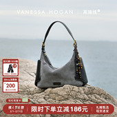 VH女包行漫hobo包包中号2025年新款 麂皮反绒头层羊皮大容量单肩包