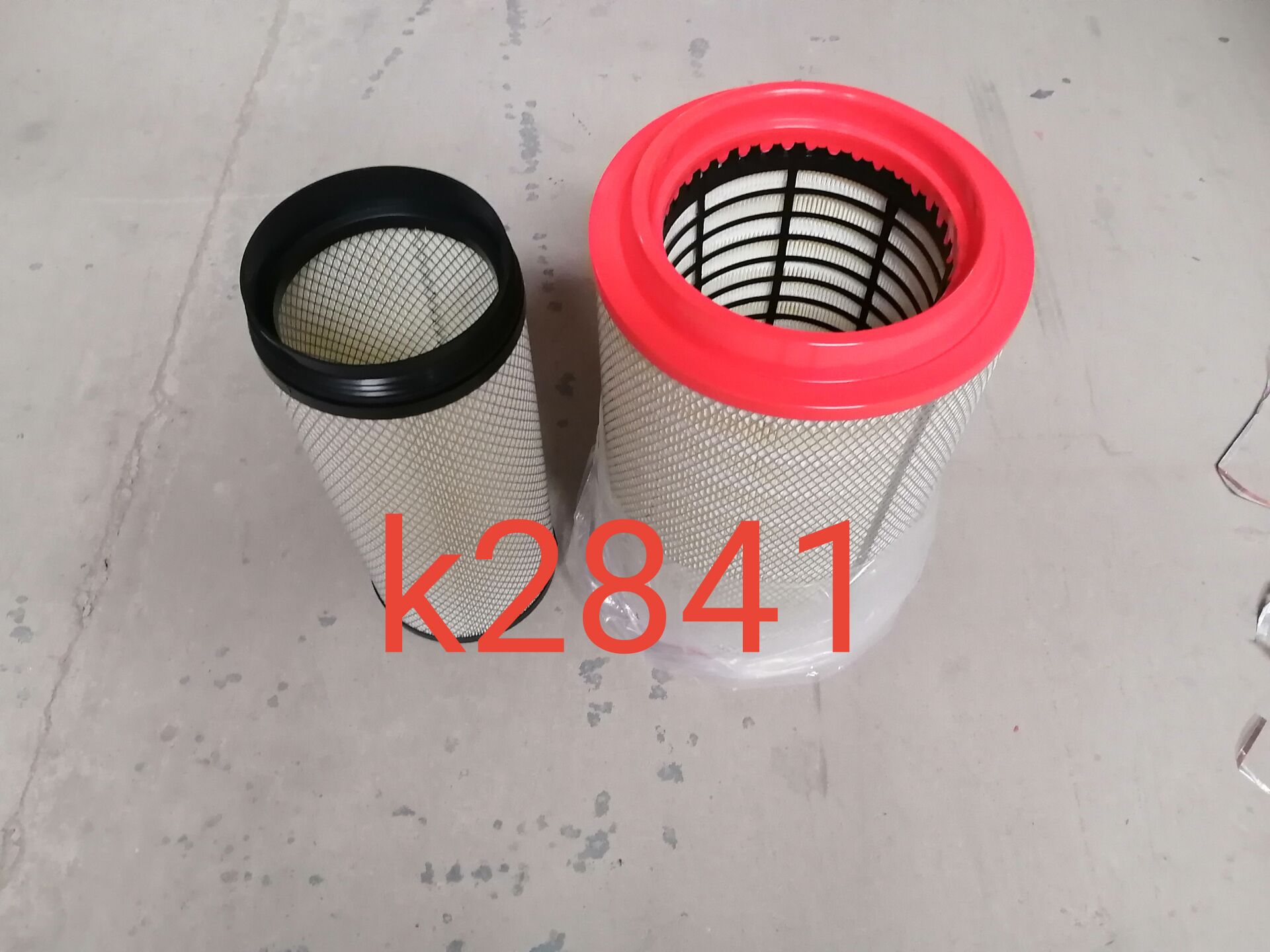 适配K2841解放J6空气滤清器悍威空滤豪沃欧曼新大威K2841陕汽德