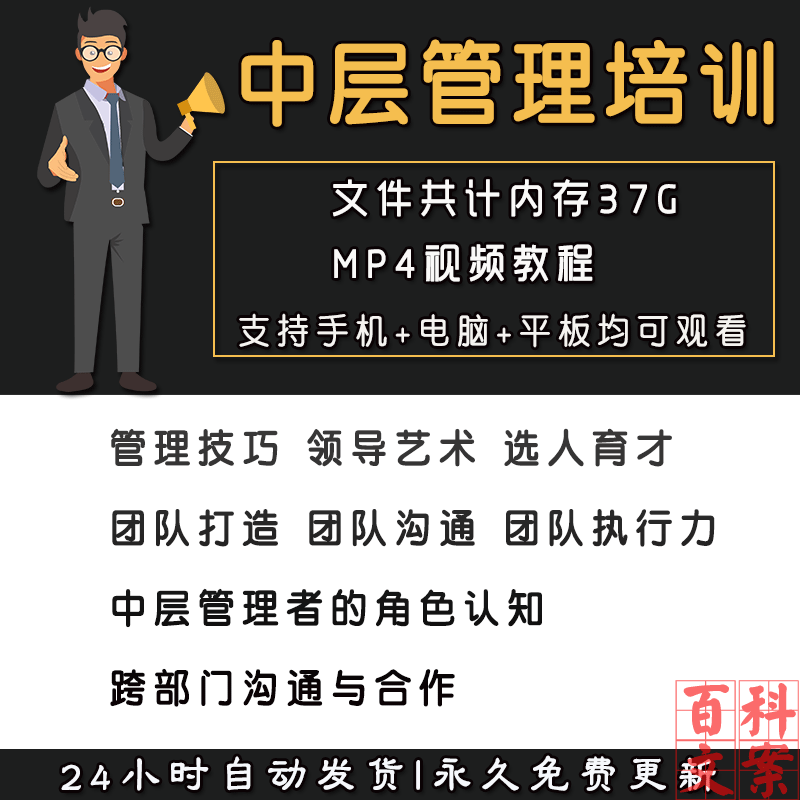 中层管理培训员工培训沟通技巧团队建设执行领导力视频课程教程