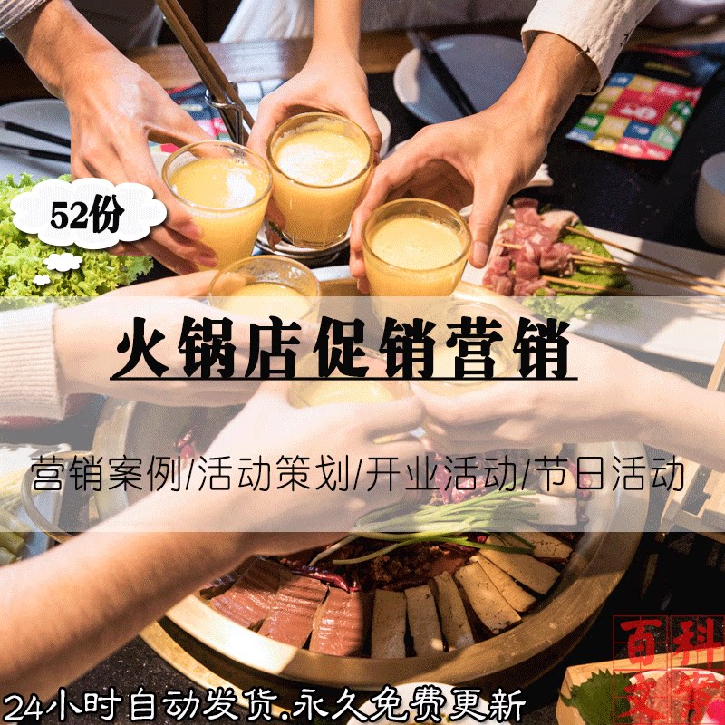 火锅店开业庆典节日促销活动主题策划方案流程营销案例电子版资料