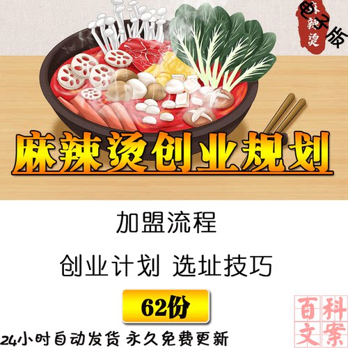 麻辣烫创业计划模板促销方案加盟流程选址技巧市场分析电子版资料