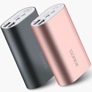 Điện thoại di động Rome Shi kim loại sạc nhỏ kho báu nhỏ cầm tay La Mã chính thức 10000 mAh kho báu điện 1 triệu 0000 mAh mah 10.000 cô gái dễ thương - Ngân hàng điện thoại di động