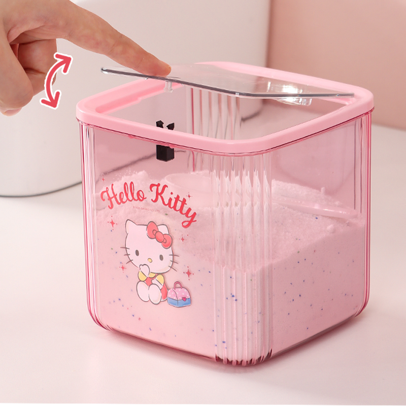 三丽鸥弹盖洗衣粉收纳盒