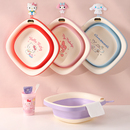 三丽鸥折叠儿童洗脸盆旅行便携式 宝宝洗屁屁盆大号学生宿舍洗衣盆