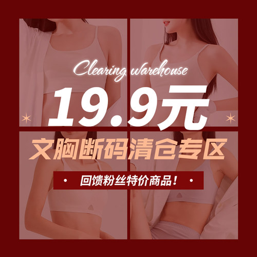 【断码清仓捡漏价19.9元起】文胸