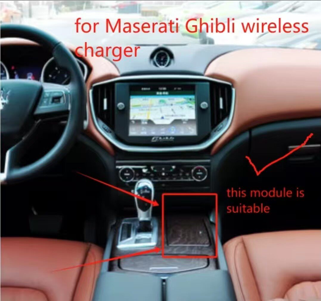 适用玛莎拉蒂吉博力无线充电器Maserati Ghibli Wireless charger