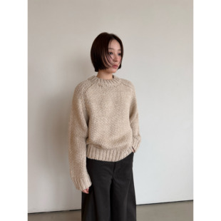 Anniehall25fw 陵兰加厚大粗针手工编织棒针羊毛毛衣 北欧风格