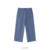 French 宽松做旧复古工装 work Anniehall25ss pants 水洗法工裤 裤