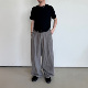 Linen style pants透气仿麻混纺布料裤 Anniehall25ss 脚收口长裤