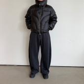 Anniehall25fw 保暖 西裤 curved sweatpants秋冬保命加绒弯刀卫裤