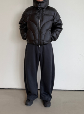 Anniehall25fw curved sweatpants秋冬保命加绒弯刀卫裤西裤保暖