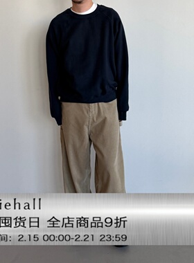 Anniehall25fw 复古画家裤水洗宽松灯芯绒复古工装长裤