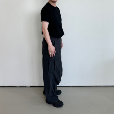 暗格纹高密透气双口袋机能裤