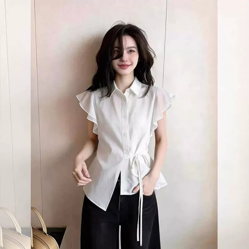 夏季哺乳衣外出上衣时尚减龄设计感喂奶衣衬衫产后期嫩妈外穿小衫