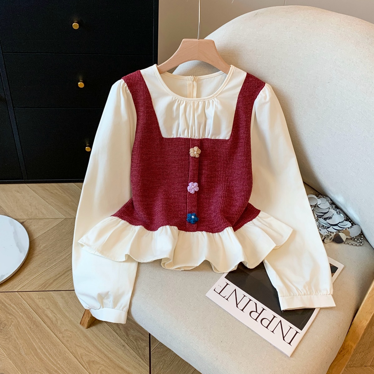 哺乳衣长袖上衣喂奶T恤时尚