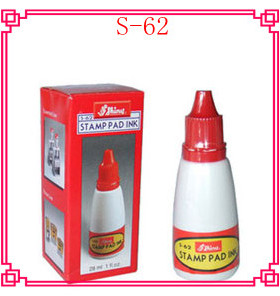 台湾Shiny新力牌 S-62 红色 原子印油  回墨印油 28ml 补充液墨水