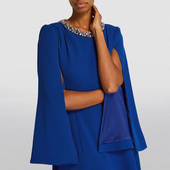 晚礼服重手工轻奢长裙质感2023新款 婆婆连衣裙 高级感年会女妈妈装