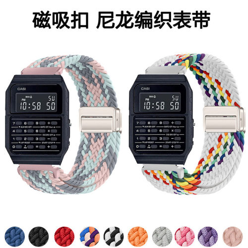 适用卡西欧CA-53WF小方块手表带