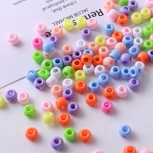 四孔连接珠子隔珠四通珠亚克力串珠DIY手机链钥匙扣车挂饰品配件