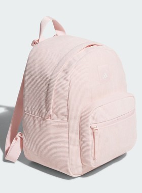 阿迪达斯2025年冬季女子灯芯绒迷你运动双肩背包KT0857 KT0856