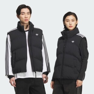 Adidas/阿迪达斯三叶草25年冬款立领保暖男女羽绒马甲KS6108 8492