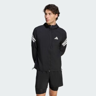 Adidas/阿迪达斯男子26年春款跑步梭织连帽夹克外套KQ8060 KQ8062