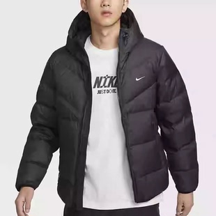 Nike/耐克冬季新款男子休闲运动保暖连帽羽绒服HQ4183-010