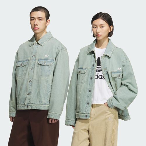 三叶草男女同款牛仔棉服KC2624
