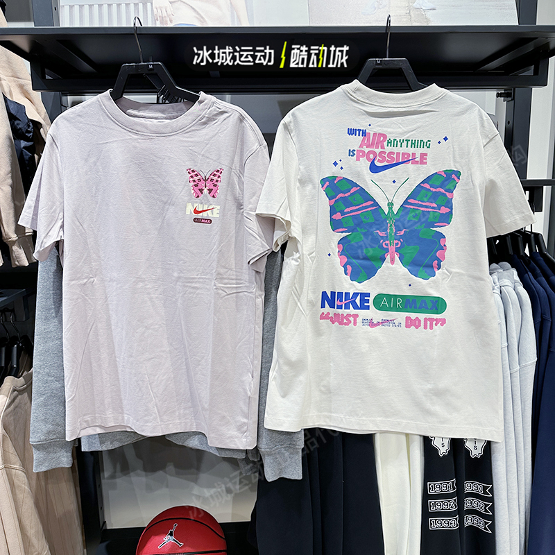 Nike/耐克2024年女子圆领印花透气休闲运动短袖T恤FQ8874-030-019 运动服/休闲服装 运动T恤 原图主图